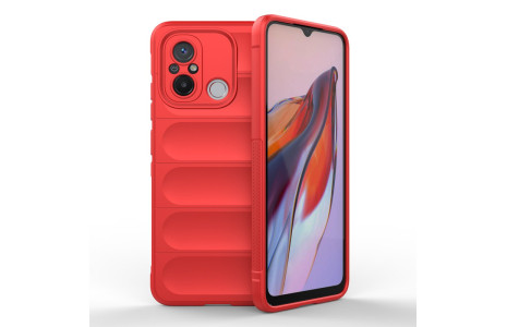 Newface Xiaomi Redmi 12C Kılıf Optimum Silikon - Kırmızı