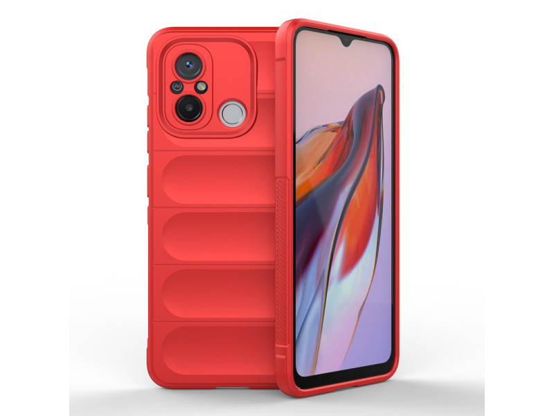 Newface Xiaomi Redmi 12C Kılıf Optimum Silikon - Kırmızı