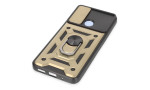 Newface Xiaomi Redmi 12C Kılıf Pars Lens Yüzüklü Silikon - Gold