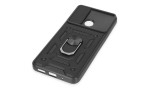 Newface Xiaomi Redmi 12C Kılıf Pars Lens Yüzüklü Silikon - Siyah
