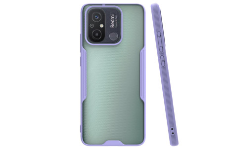 Newface Xiaomi Redmi 12C Kılıf Platin Silikon - Lila