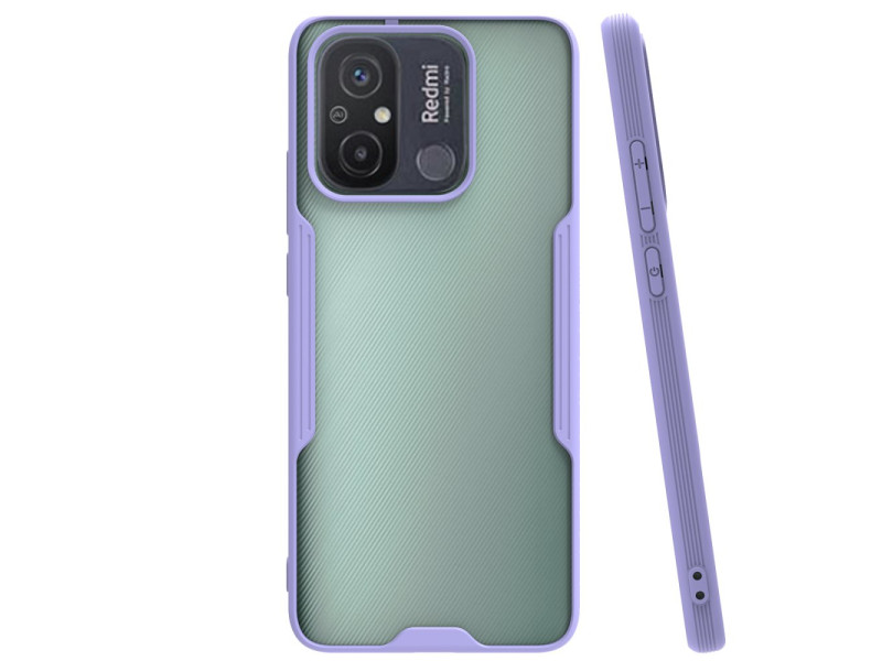 Newface Xiaomi Redmi 12C Kılıf Platin Silikon - Lila