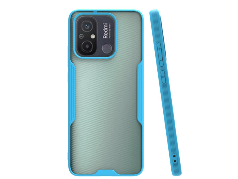 Newface Xiaomi Redmi 12C Kılıf Platin Silikon - Mavi