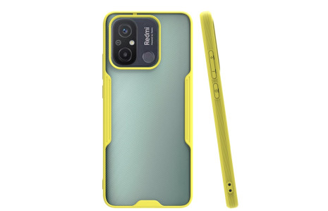 Newface Xiaomi Redmi 12C Kılıf Platin Silikon - Sarı