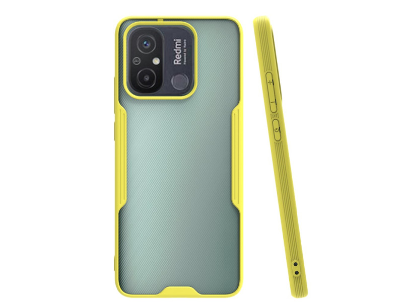 Newface Xiaomi Redmi 12C Kılıf Platin Silikon - Sarı