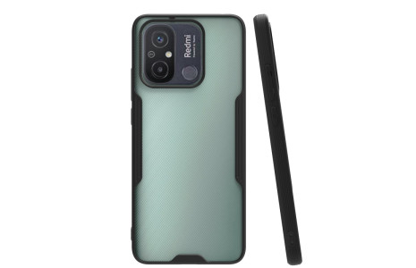 Newface Xiaomi Redmi 12C Kılıf Platin Silikon - Siyah