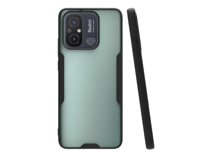Newface Xiaomi Redmi 12C Kılıf Platin Silikon - Siyah