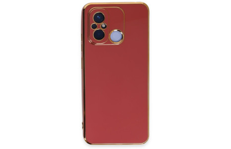 Newface Xiaomi Redmi 12C Kılıf Volet Silikon - Kırmızı