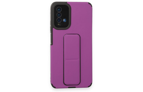 Newface Xiaomi Redmi 9T Kılıf Mega Standlı Silikon - Mor