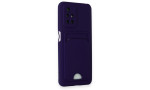 Newface Xiaomi Redmi Note 11 4G Kılıf Kelvin Kartvizitli Silikon - Derin Mor