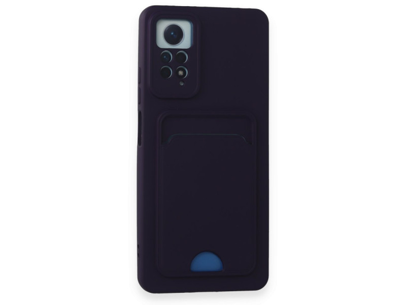 Newface Xiaomi Redmi Note 11 Pro Kılıf Kelvin Kartvizitli Silikon - Derin Mor