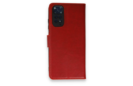 Newface Xiaomi Redmi Note 11 Pro Kılıf Trend S Plus Kapaklı Kılıf - Kırmızı