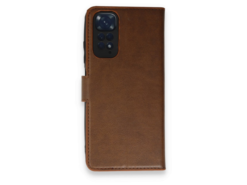 Newface Xiaomi Redmi Note 11 Pro Kılıf Trend S Plus Kapaklı Kılıf - Taba