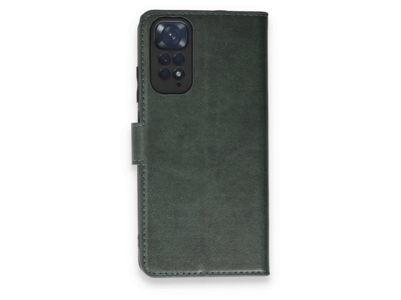Newface Xiaomi Redmi Note 11 Pro Kılıf Trend S Plus Kapaklı Kılıf - Yeşil