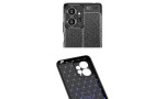 Newface Xiaomi Redmi Note 12 4G Kılıf Focus Derili Silikon - Siyah