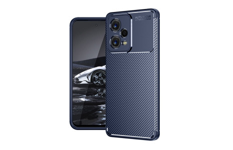 Newface Xiaomi Redmi Note 12 4G Kılıf Focus Karbon Silikon - Lacivert