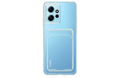Newface Xiaomi Redmi Note 12 4G Kılıf Kart Şeffaf Silikon - Şeffaf