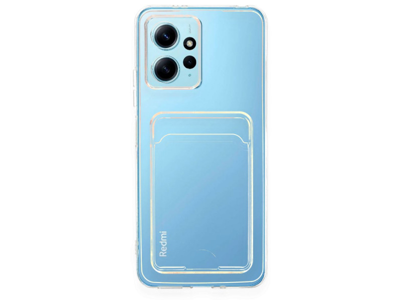 Newface Xiaomi Redmi Note 12 4G Kılıf Kart Şeffaf Silikon - Şeffaf
