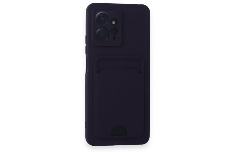Newface Xiaomi Redmi Note 12 4G Kılıf Kelvin Kartvizitli Silikon - Derin Mor