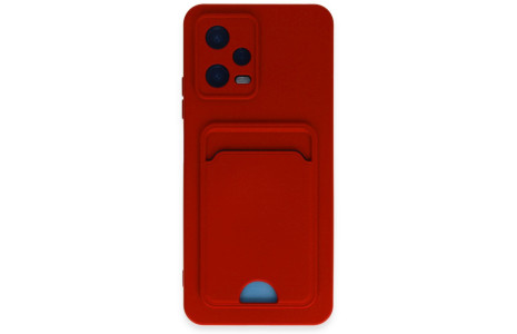 Newface Xiaomi Redmi Note 12 4G Kılıf Kelvin Kartvizitli Silikon - Kırmızı