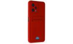 Newface Xiaomi Redmi Note 12 4G Kılıf Kelvin Kartvizitli Silikon - Kırmızı