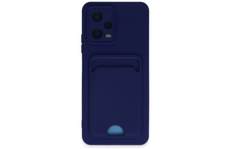 Newface Xiaomi Redmi Note 12 4G Kılıf Kelvin Kartvizitli Silikon - Lacivert