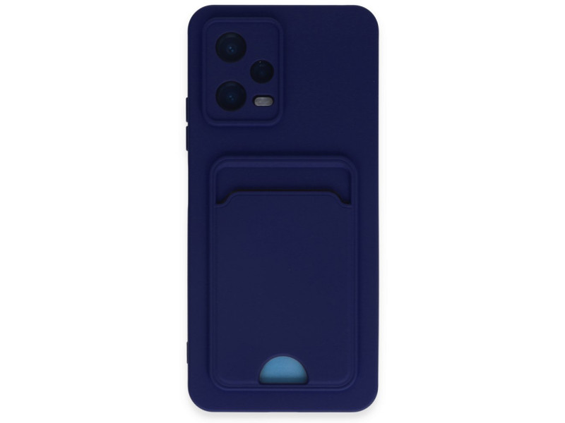 Newface Xiaomi Redmi Note 12 4G Kılıf Kelvin Kartvizitli Silikon - Lacivert