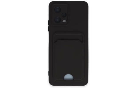Newface Xiaomi Redmi Note 12 4G Kılıf Kelvin Kartvizitli Silikon - Siyah