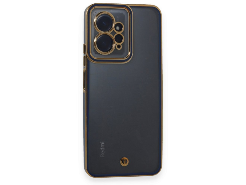 Newface Xiaomi Redmi Note 12 4G Kılıf Liva Lens Silikon - Mavi