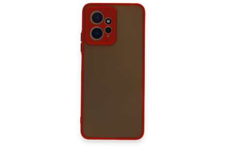 Newface Xiaomi Redmi Note 12 4G Kılıf Montreal Silikon Kapak - Kırmızı