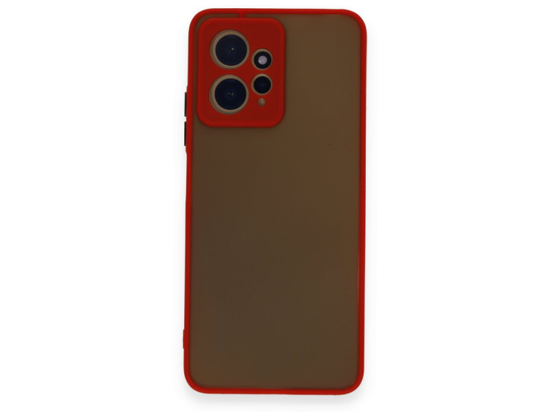Newface Xiaomi Redmi Note 12 4G Kılıf Montreal Silikon Kapak - Kırmızı