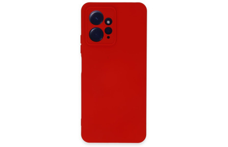 Newface Xiaomi Redmi Note 12 4G Kılıf Nano içi Kadife Silikon - Kırmızı