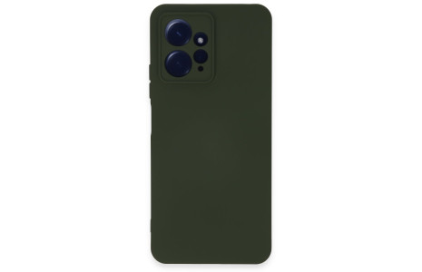 Newface Xiaomi Redmi Note 12 4G Kılıf Nano içi Kadife Silikon - Koyu Yeşil