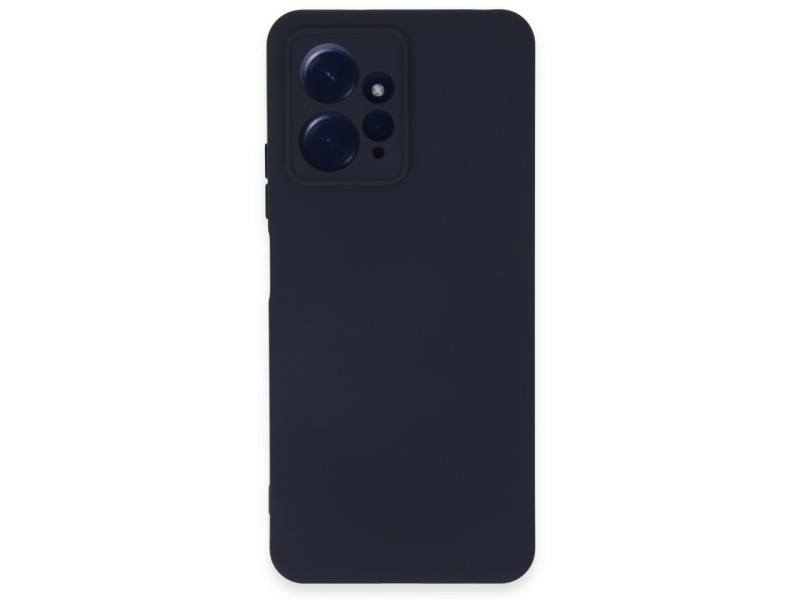 Newface Xiaomi Redmi Note 12 4G Kılıf Nano içi Kadife Silikon - Lacivert