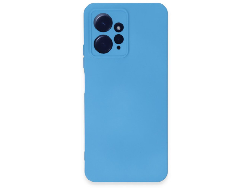 Newface Xiaomi Redmi Note 12 4G Kılıf Nano içi Kadife Silikon - Mavi