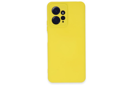 Newface Xiaomi Redmi Note 12 4G Kılıf Nano içi Kadife Silikon - Sarı