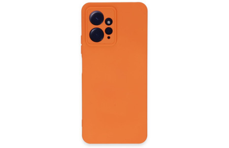 Newface Xiaomi Redmi Note 12 4G Kılıf Nano içi Kadife Silikon - Turuncu