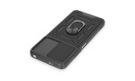Newface Xiaomi Redmi Note 12 4G Kılıf Pars Lens Yüzüklü Silikon - Siyah