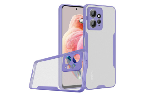 Newface Xiaomi Redmi Note 12 4G Kılıf Platin Silikon - Lila