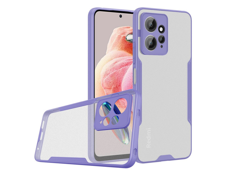 Newface Xiaomi Redmi Note 12 4G Kılıf Platin Silikon - Lila