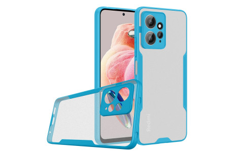 Newface Xiaomi Redmi Note 12 4G Kılıf Platin Silikon - Mavi