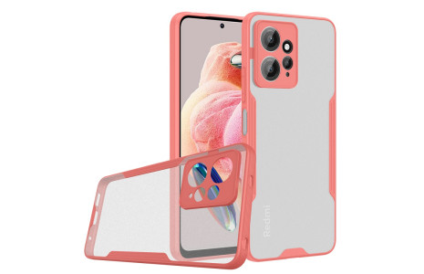 Newface Xiaomi Redmi Note 12 4G Kılıf Platin Silikon - Pembe