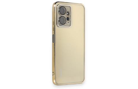 Newface Xiaomi Redmi Note 12 4G Kılıf Razer Lensli Silikon - Gold