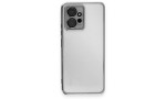 Newface Xiaomi Redmi Note 12 4G Kılıf Razer Lensli Silikon - Gümüş
