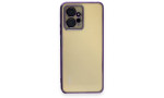 Newface Xiaomi Redmi Note 12 4G Kılıf Razer Lensli Silikon - Mor