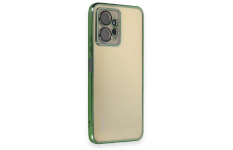 Newface Xiaomi Redmi Note 12 4G Kılıf Razer Lensli Silikon - Yeşil