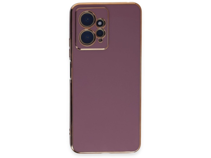 Newface Xiaomi Redmi Note 12 4G Kılıf Volet Silikon - Mor