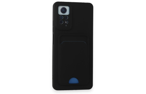 Newface Xiaomi Redmi Note 12 Pro 4G Kılıf Kelvin Kartvizitli Silikon - Siyah