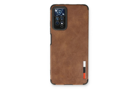 Newface Xiaomi Redmi Note 12 Pro 4G Kılıf Loop Deri Silikon - Kahverengi
