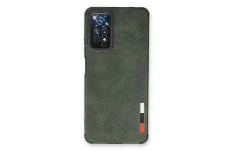 Newface Xiaomi Redmi Note 12 Pro 4G Kılıf Loop Deri Silikon - Yeşil